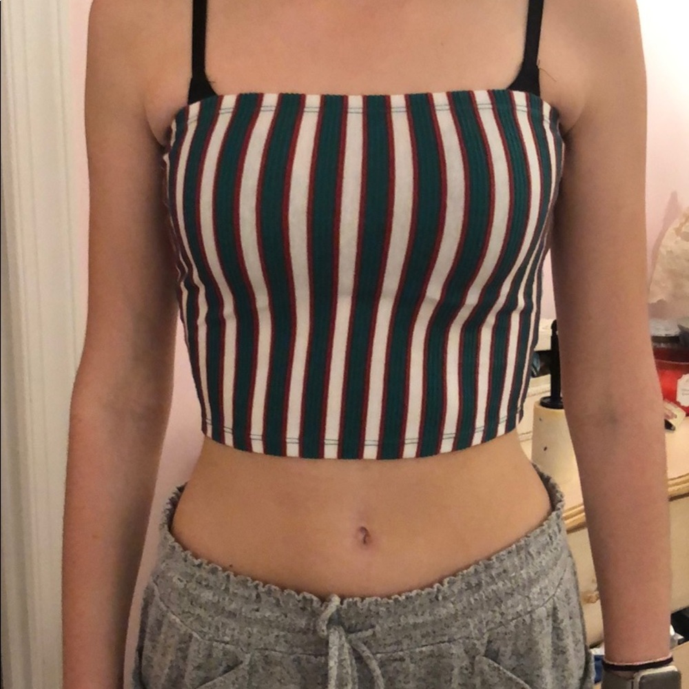 Green tube top great for saint patrick’s day!!!!